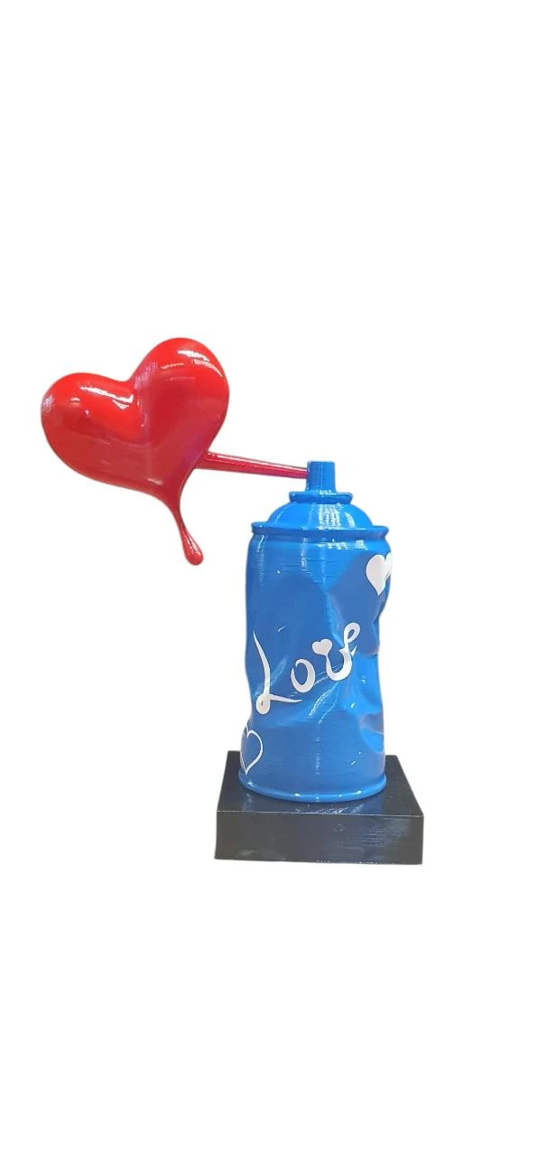 Spray Heart Luxe – Escultura de Arte Contemporânea – photo 2